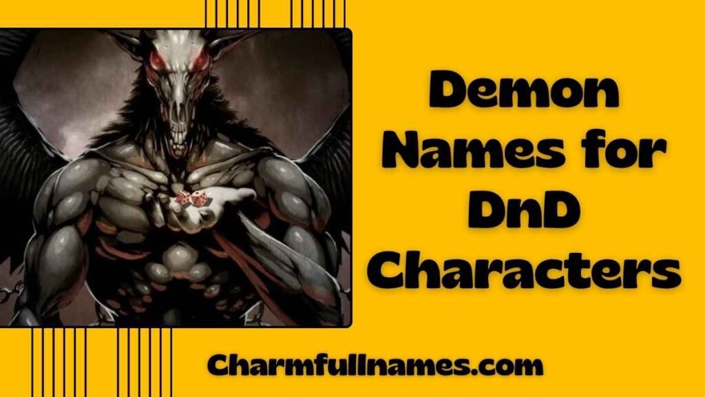Demon Names for DnD Characters