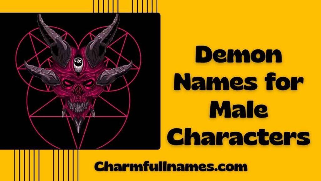 Demon Names for Male Characters