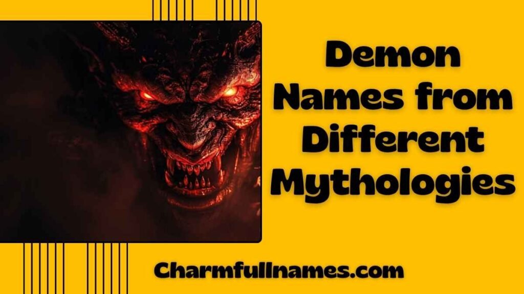 Demon Names from Different Mythologies