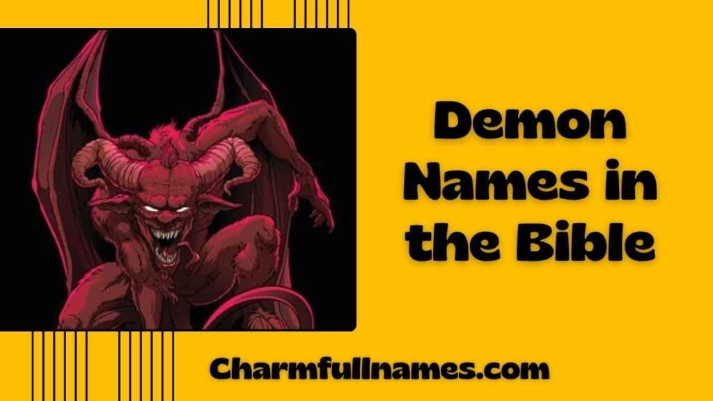 Demon Names in the Bible