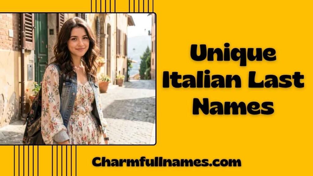 Unique Italian Last Names