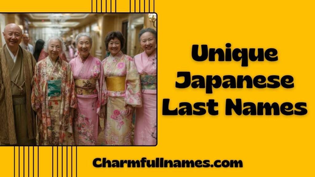 Unique Japanese Last Names